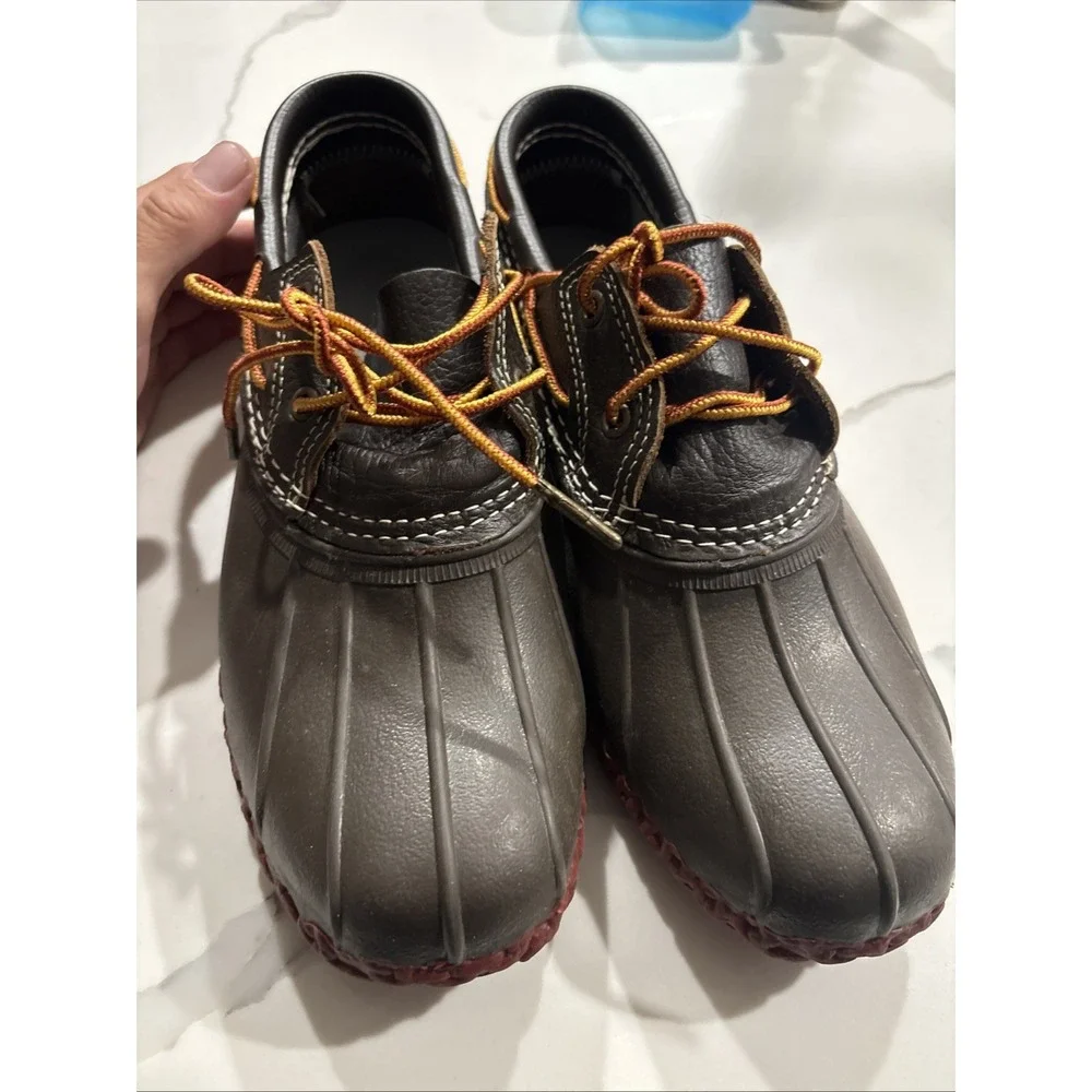 ll bean mens duck boots Mocs Size 8